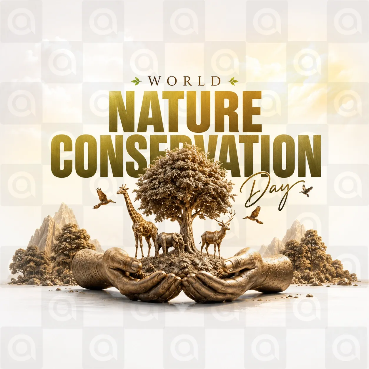 World Nature Conservation Day Poster Template