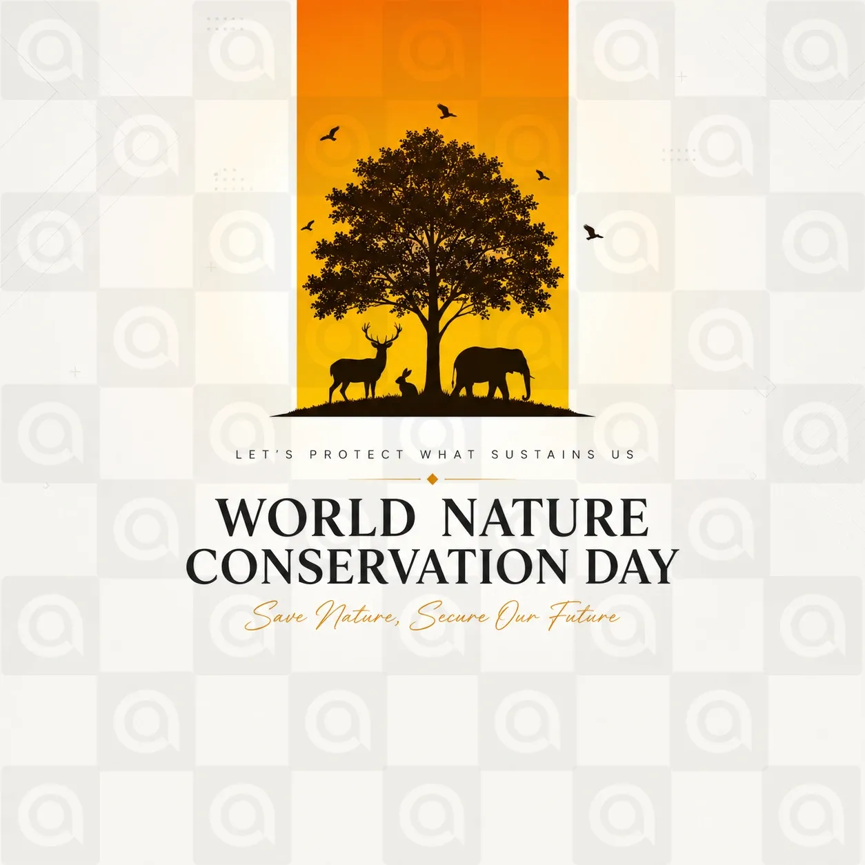 World Nature Conservation Day Poster Template