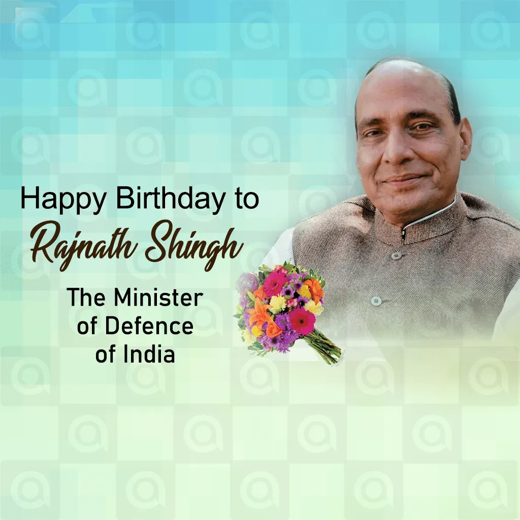Rajnath Singh Jayanti Poster Template