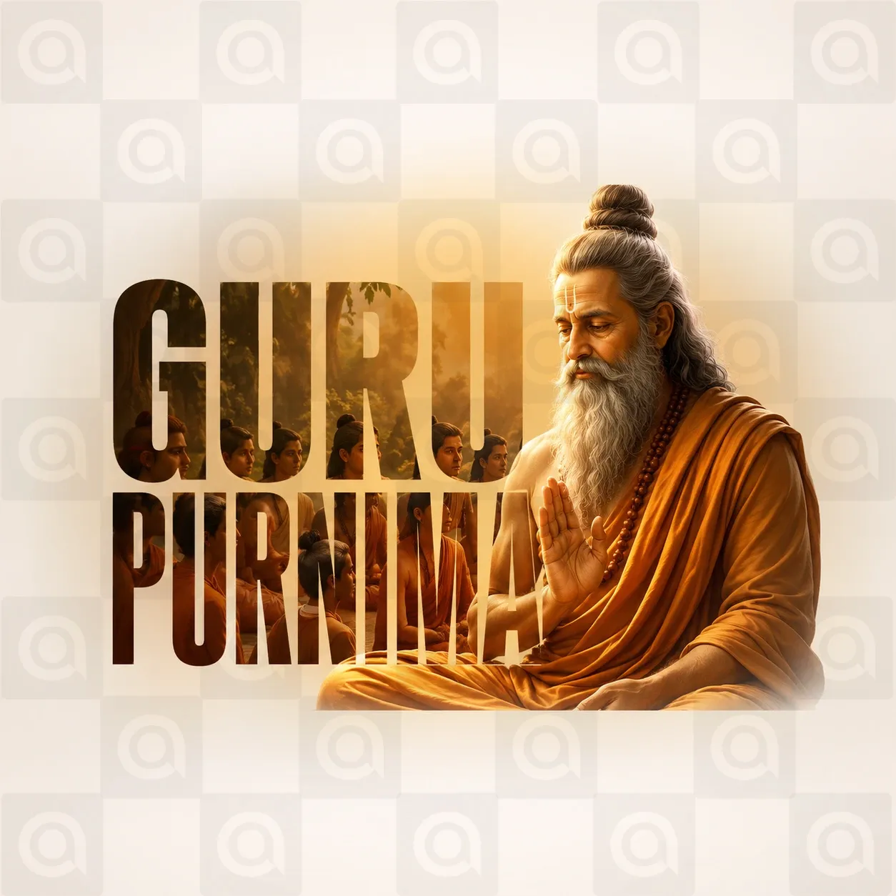 Guru Purnima Poster Template