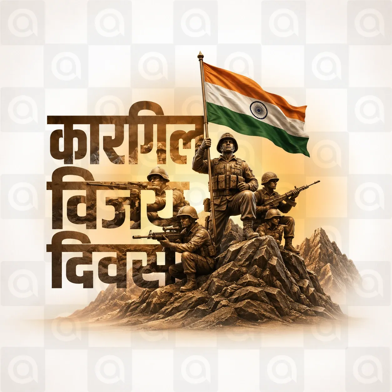 Kargil Vijay Diwas Poster Template